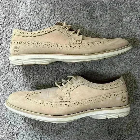 timberland tan dressy loafers in great condition mens size 7 - Picture 1 of 9